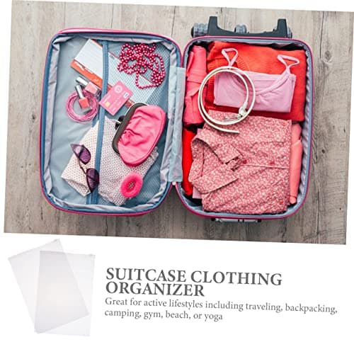 LRXIYODE 100pcs Travel Clothing Storage Bags Lightweight Zipper Bags for Clothes Shoes and Cosmetics Durable High Transparency Packing for Travel Gym and Camping — view 5