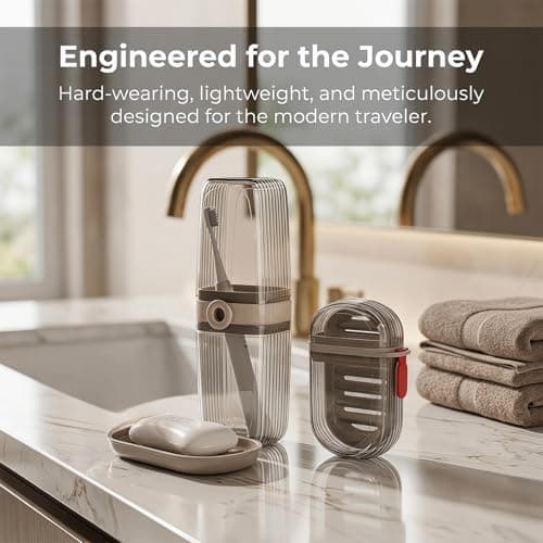 3Pack Travel Soap Case with Lid,Leakproof Waterproof Soap Holder Box Set — view 4