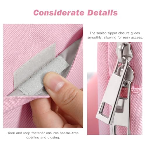 Dadanism 8-9 Inch Tablet Sleeve Padded Carrying Case, Flowers Pink — view 5
