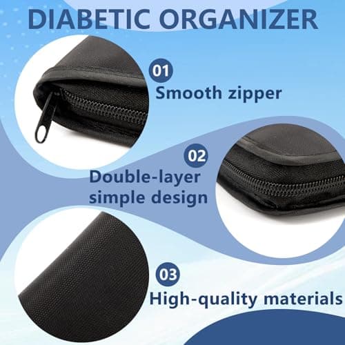 Portable Diabetes Bag for Travel with Mesh Pockets (15.5 x 11.5 cm) — view 4