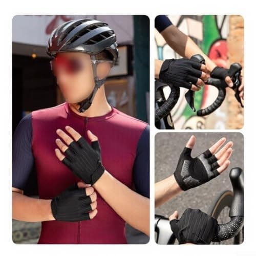 SBR Shock Absorbing Gloves Carbon Fiber Textured — view 4