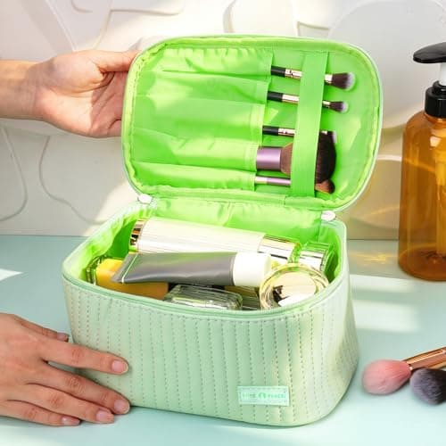 Bestomrogh Make up Bag, Large Capacity Travel Cosmetic Bag — view 3