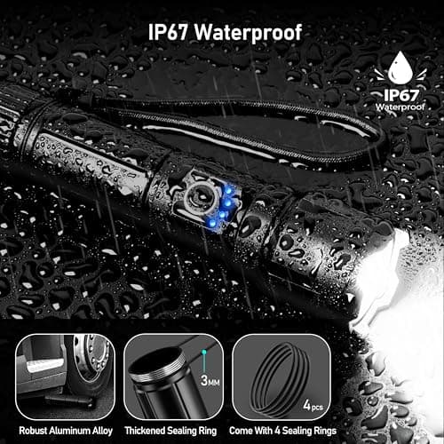 Blukar LED Torch Rechargeable, Ultra High Lumens Super Bright Torches — view 5