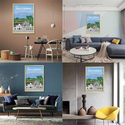 Travel to Dar Es Salaam Adult Paper Puzzle, Landmark Urban View, 1000 Pieces for Adults, for Home Décor Fans, Decorative Artwork, 38x26cm/1000pcs — view 2