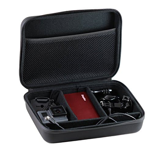 Navitech Black Heavy Duty Rugged Action Camera Hard Case/Cover Compatible With The Chilli Technology Action 3 HD | CHORTAU Action Cam |Ckeyin 4K Ultra — view 2