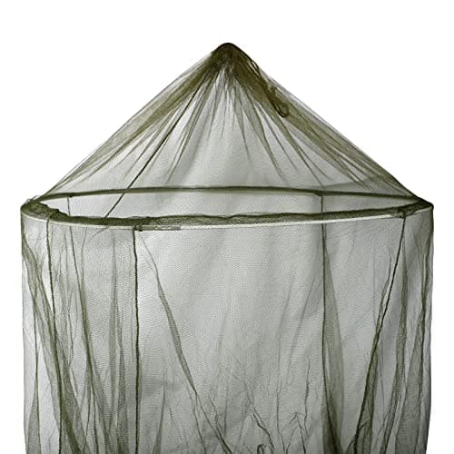 Moonlove Mosquito Net Bed Hanging Olive Army Green Military Mesh Net for Large Dome Canopy Round Lace for Punch Free Installation Bed Insect Fly Mosquito Protection Canopy for Travel Home Camping — view 4