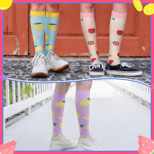 Zuimei 6 Pairs 20-30 mmhg Compression Socks for Women Men — view 3