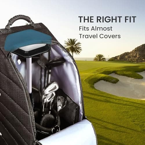 FINGER TEN Golf Club Travel Bag Support Rod Adjustable Protector (White) — view 5
