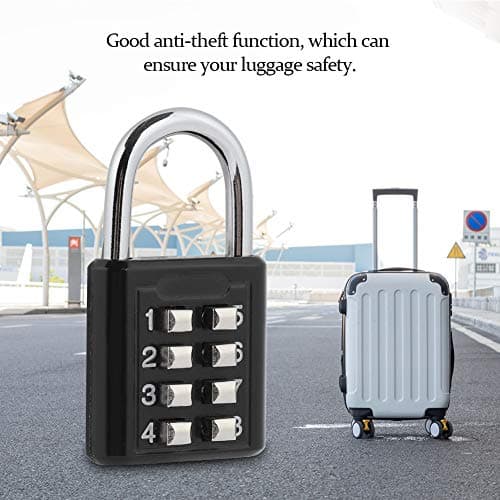 Luggage Code Lock, Suitcase Password Lock Luggage Lock, Strong Magnetic Super Textured Glass Doors Security Doors for Protection Security and Anti-Theft — view 3