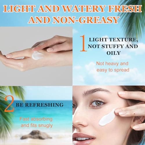2Pcs Sunscreen SPF 100, Lightweight Face Sunscreen with UV Protection — view 6