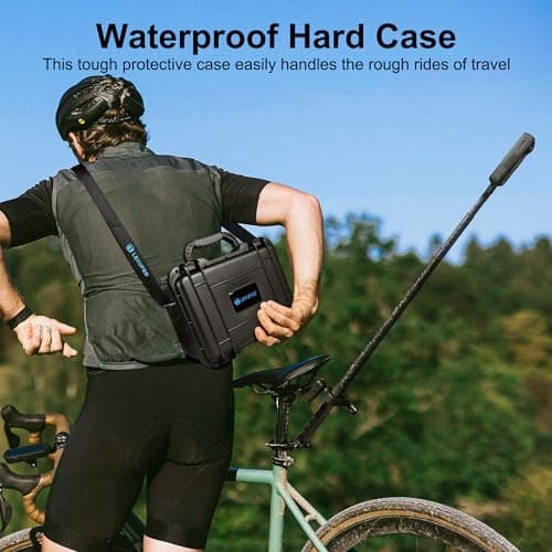 LEKUFEE Waterproof Hard Case for Insta360 X5, Insta360 X4/X3, X4 Air, Standard Bundle, Starter Bundle, Essentials Bundle, Motorcycle Bundle, and More Accessories(Case Only) — view 6