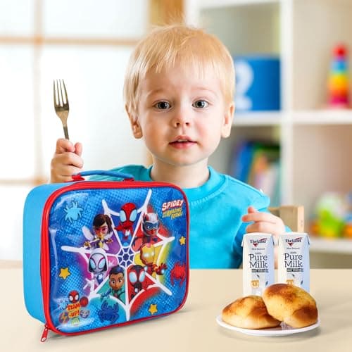 Stor Spidey and His Amazing Friends Insulated Lunch Box Bag for Boys and Girls, Perfect Size for Packing Hot or Cold Snacks for School and Travel, BPA Free — view 5