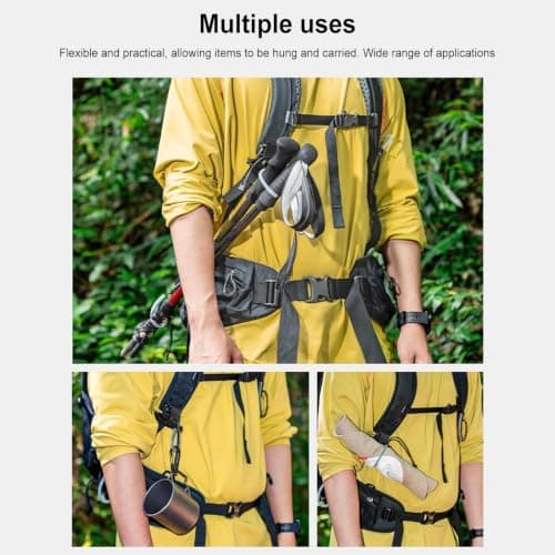Backpack Hiking Stick Holder Hands Free Trekking Pole Strap — view 4