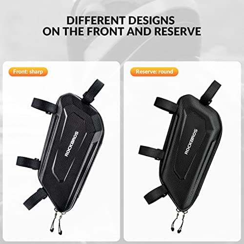 ROCKBROS Motorcycle Bag Frame Bag Motorcycle Water-Repellent Tool Bag 1.5L Black, Compatible with Most Motorcycles — view 6