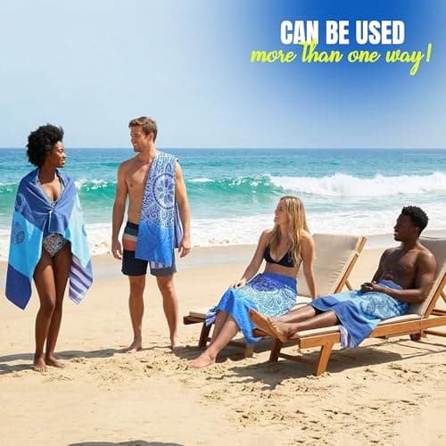 Utopia Towels - 2 Pack Microfiber Beach Towel (81 x 180 CM) — view 6