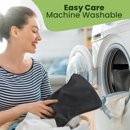 Bronta Mill Plain Natural 100% Cotton Drawstring Stuff Bags | Eco Friendly Storage Pouch | Black - XL - 75cm x 50cm — view 4