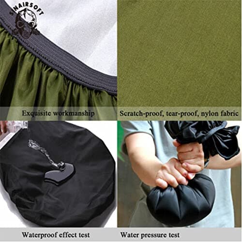 SINAIRSOFT Backpack Rain Cover 80L waterproof sunscreen Black — view 4