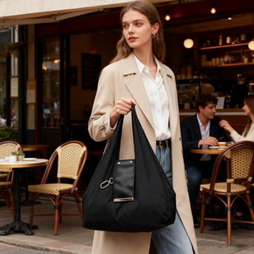 Foldable Keychain Tote Bag Large Capacity Reusable Shopping Bag — view 5