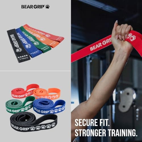 Bear Grip Resistance Bands - Fabric Elastic Bands | Mini/Grey Shade — view 4