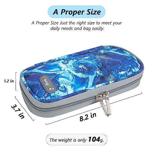 SUNMON Monjaro Travel Case, Compact Insulin Pen Cooler Travel Case with 2 Reusable Ice Packs Medicine Cool Bag, TSA Approved Medication Cooler for Travel (Sand Blue) — view 4