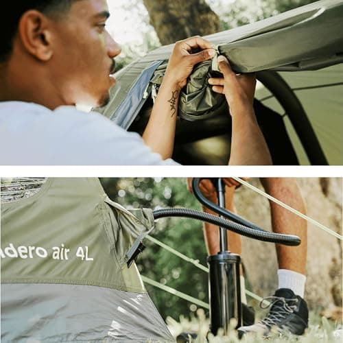 Eurohike Sendero AIR 4L Inflatable 4 Man Tent with Spacious Living Area, Easy to Pitch in 5 Minutes, 4 Person, Lightweight Tunnel Design, Ideal for Family Camping Trips & Festivals, 3000mm HH — view 5