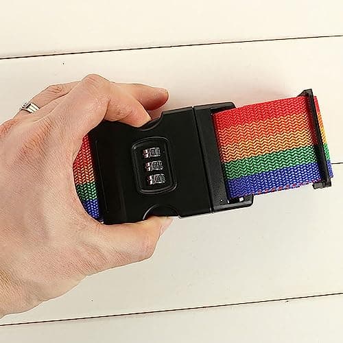 Lockable Personalised Luggage Strap for Suitcases Travel Belt Tag 3 — view 5