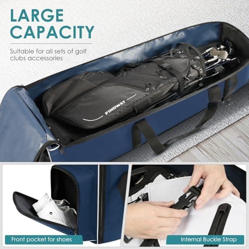 Findway Golf Travel Bag, Padded Golf Travel Bags Flight with Wheels — view 5