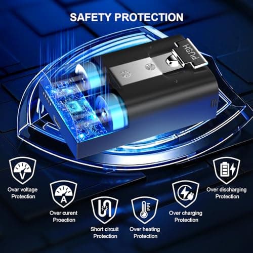 Jsoprtvr - 2 Pack Replacement for Ring Battery, quick release battery pack — view 5