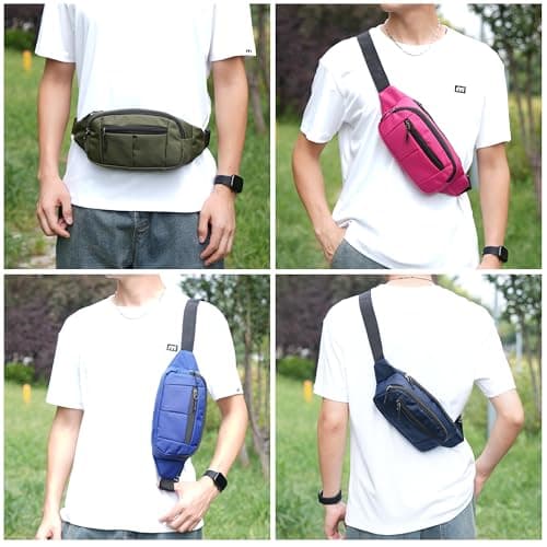 IHIGOGOFA Bumbags Waist Fanny Pack Fashion Bum Bag for Dog Walking Climbing Hiking Travel Cycling Girls Ladies Men Women — view 4
