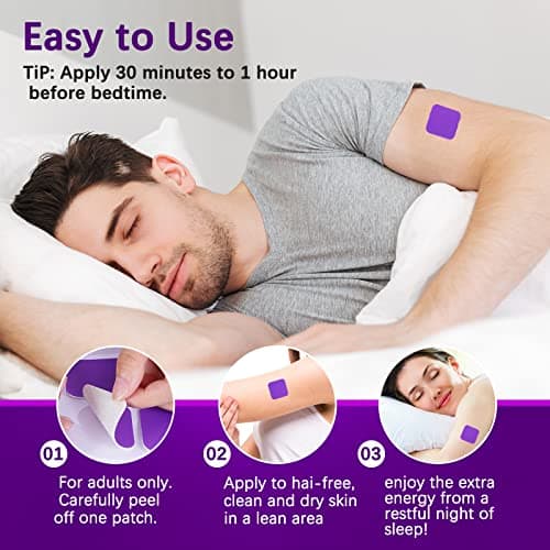 Sleep Patches, Sleep Support Patches Extra Strength, 60 Count Skin Friendly Self Adhesive Natural Patche for Deep Rest, Lasts All Night for Men & Women — view 4