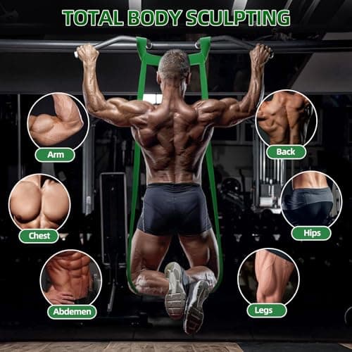 Resistance Bands for Working Out, 5 Levels Pull Up Assist Bands Set — view 3