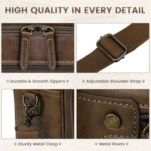 RAINSMORE Messenger Bags for Men Briefcase Waterproof Laptop Bag16 Inch — view 6
