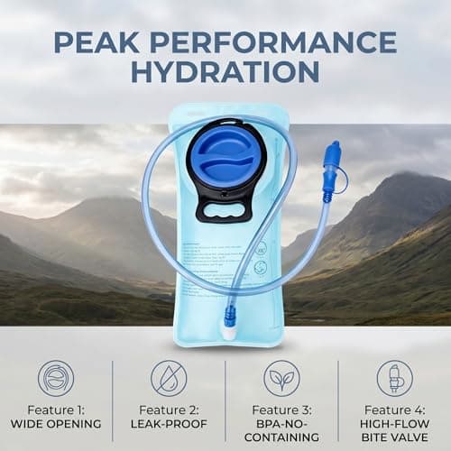 2L Hydration Bladder Water Bladder Leak Proof Reservoir BPA Free Pack — view 3