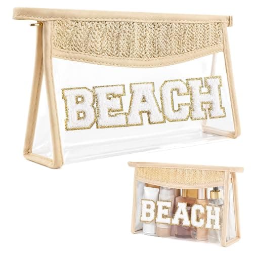 Sun Cream Bag for Beach, Clear Makeup Bags for Travel, Makeup Bag Beach