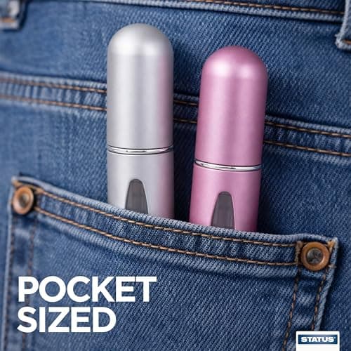 Status 5ml Refillable Perfume Atomiser Spray Bottles, 2 Pack — view 4