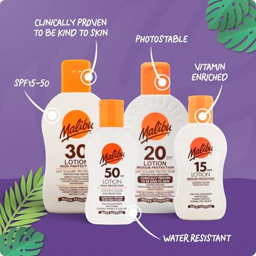 Malibu Sun SPF 15 Sun Lotion, Moisturising Sunscreen for Body, 100ml — view 3