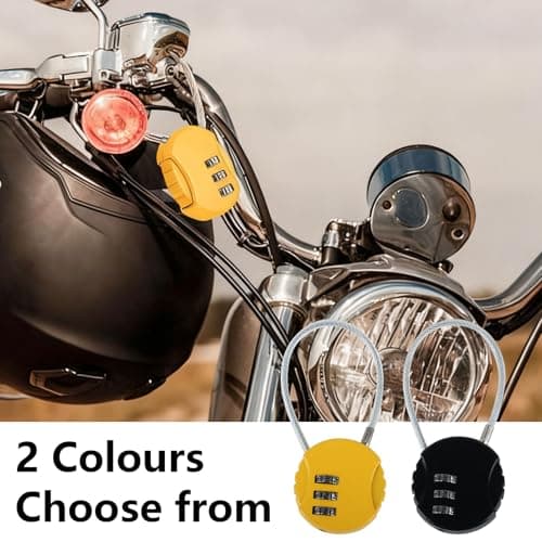 XUIIOSOOKP 2 Pcs Small Padlock Combination Lock 3 Digit Resettable Keyless — view 6