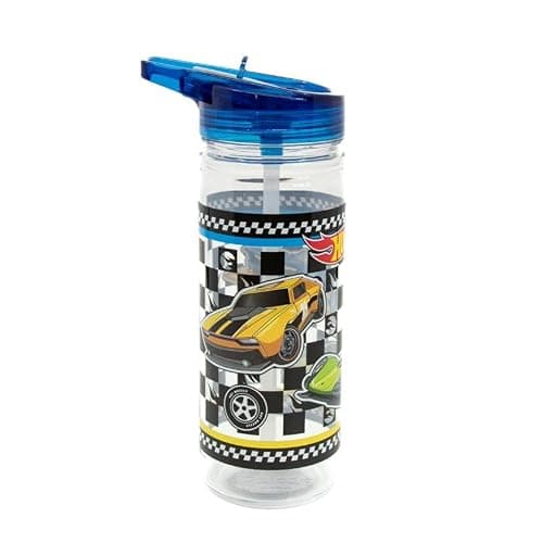 Hot Wheels 580ml Kids Water Bottle with Flip Lid – Leakproof, BPA-Free, Licensed Design, Durable Reusable Drinking Bottle for School & Travel — view 5