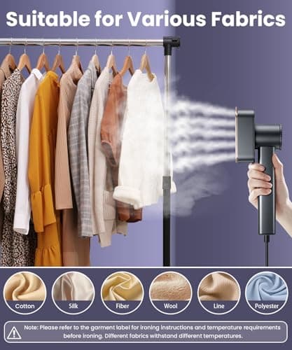 Travel Steamer for Clothes, 110-240V Dual Voltage Handheld Steamer Clothing — view 6