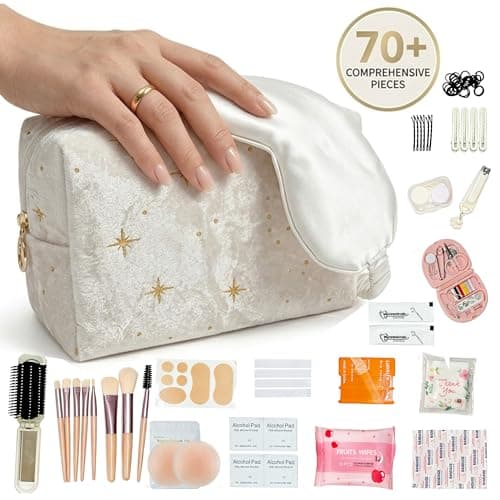 FUNWOOD Wedding Emergency Kit (Contains Alcohol & Wet Wipes), 70-in-1 Bridal Survival Pack, white, Bridal,bride to Be, Bridesmaid — view 5