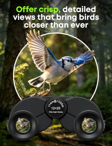 10X25 Portable Bird Travel Hunting Professional Binoculars for Adults — view 4
