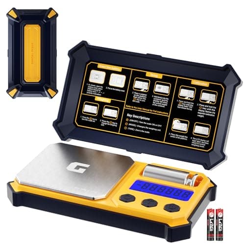 GRAM PRES Digital Pocket Gram Scales 300g x 0.01g Accuracy Small Portable Precision Scale with Digital Weight in Grams and Oz for Jewellery, Diamonds, Powders and Medicine, with 50g Cal Weights