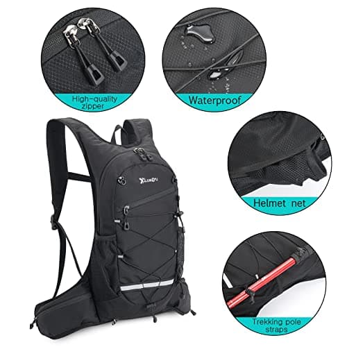 Fistcale Hiking Backpack, 8L Black hydration Running Rucksack, Functional Gift for Men & Women Daily Commutes, Cycling, Jogging, Hiking — view 3