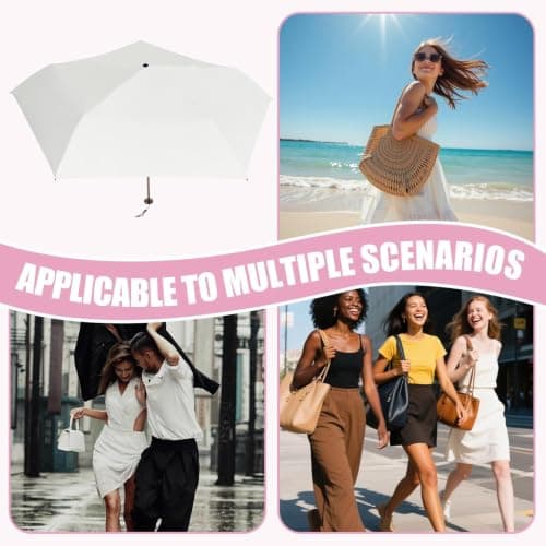 Foldable Umbrellas for Rain UPF 50+ UV Protection Rain Parasol — view 4