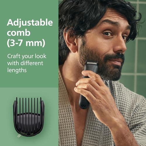 Philips Multigroom 3000 Series All-in-One 7-Piece Trimmer - Shaver and Clipper for Beard and Hair, Self-Sharpening Skin-Friendly Blades, 10 Length Settings, Model MG3930/15 — view 6