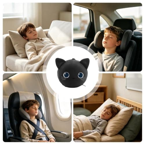 Little Kids Neck Pillow Ergonomic Breathable Sleeping Headrest — view 4