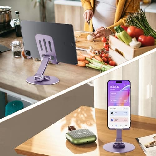 GOZOPO Foldable Phone Stand for iPhone 17 16,All Smartphones,Tablet 4-10" — view 4