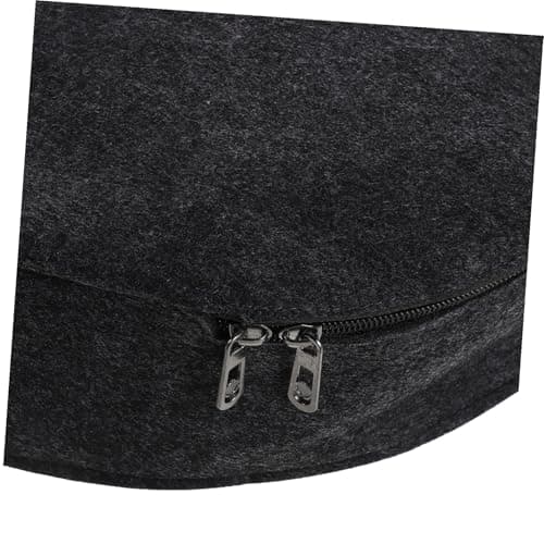 STOBAZA Felt Ev Charger Storage Bag for Electric Vehicle Charging Accessories and Adapters, Lightweight with Scientific Dividers and Wide Opening Design, for Travel and Garage Organisation — view 3