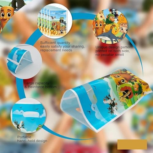 Nymora Italian Brainrot Cartoon Animal Party Favor Bags, 20 Pack Gift Bags for Birthday Celebrations — view 3