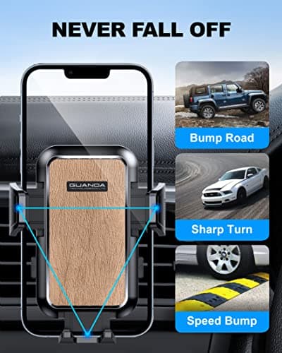 2026 Newest Car Phone Holder Air Vent, Upgrade Hook Clip Mobile Phone Holder for Cars, 360° Rotable Car Phone Mount, Handsfree Phone Cradle for iPhone 15 14 13 12 Pro Max All 4''-7'' Smartphones — view 5